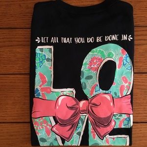 Simply southern navy short sleeve tee shirt